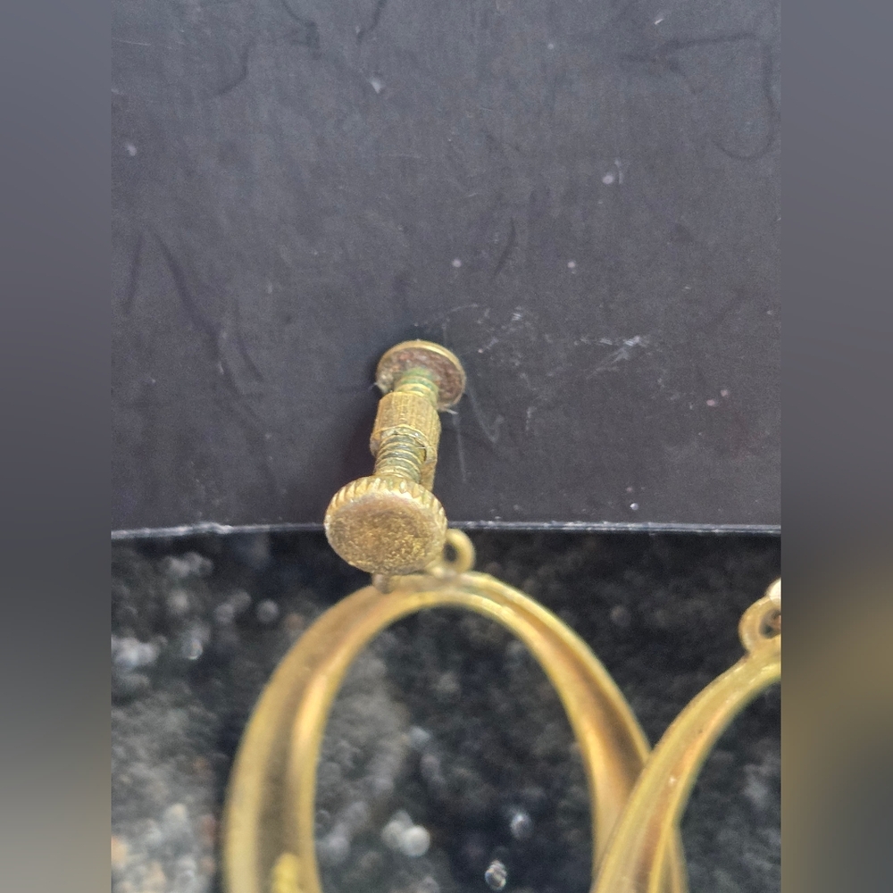 Damascene Large Hoop Earrings - Picture 8 of 10
